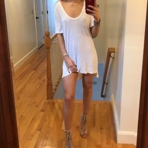 White T shirt dress